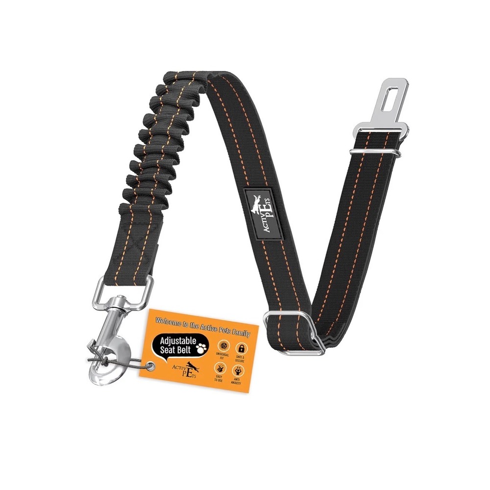 NWT 2pc Active Pets Dog Seatbelt Car Harness Adjustable 21-31"